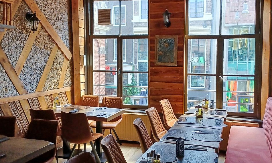 Interior of Sombrero Mexico restaurant in Amsterdam